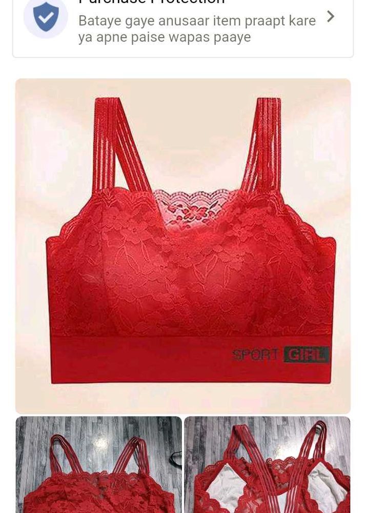Red Lace 2 Bra combo