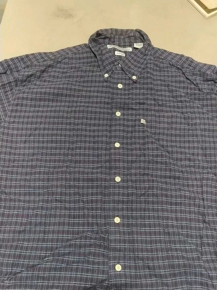 Plaid Button-Down Shirt