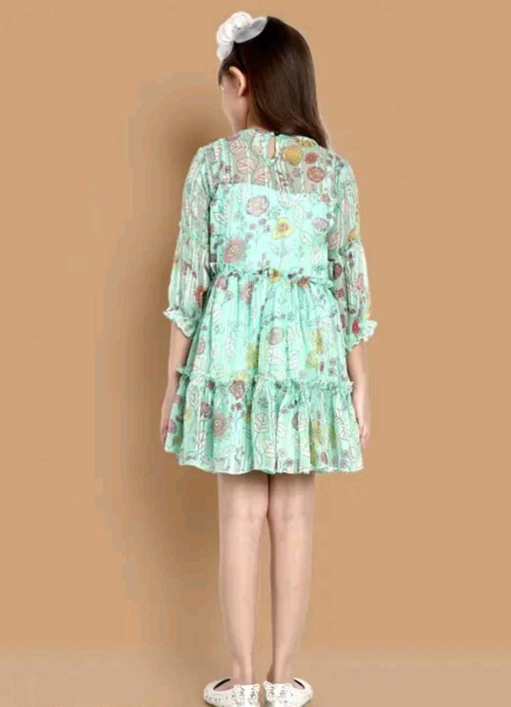 Cute Floral Girls Dress
