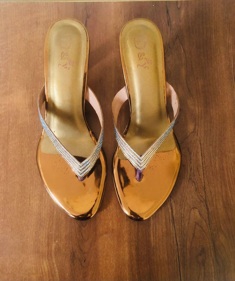 Glamorous Gold Heels