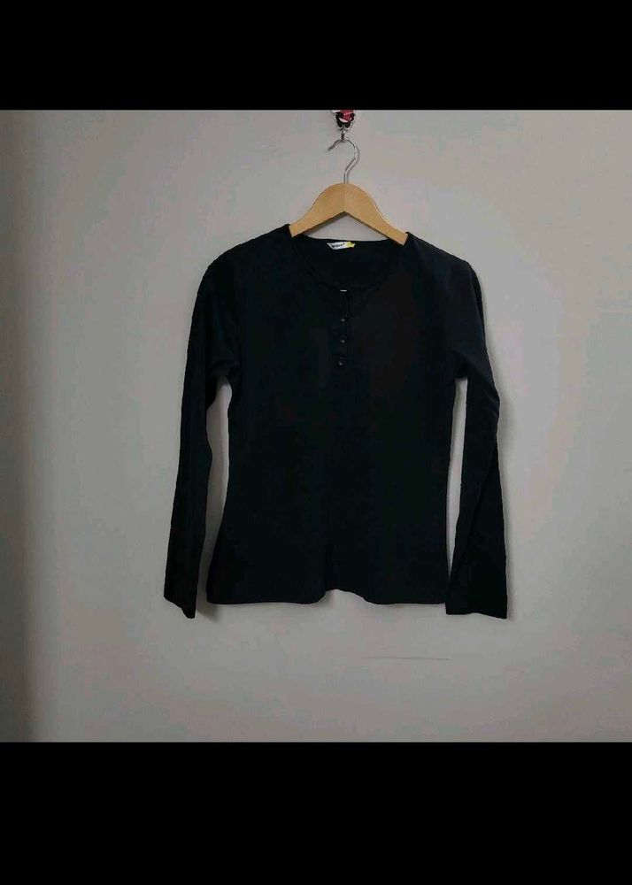 Black Long Sleeve Top