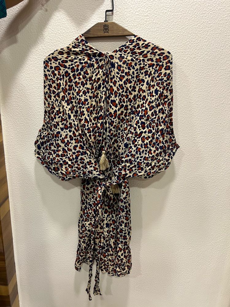 Animal Print Mini Dress