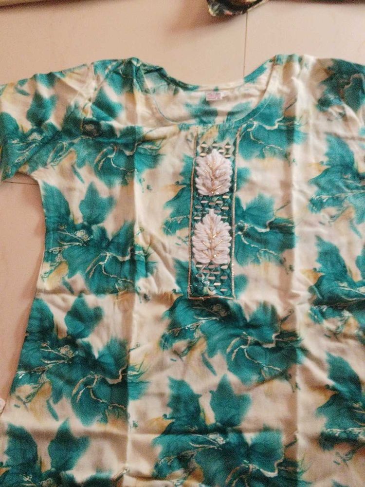 Floral Print Kurta