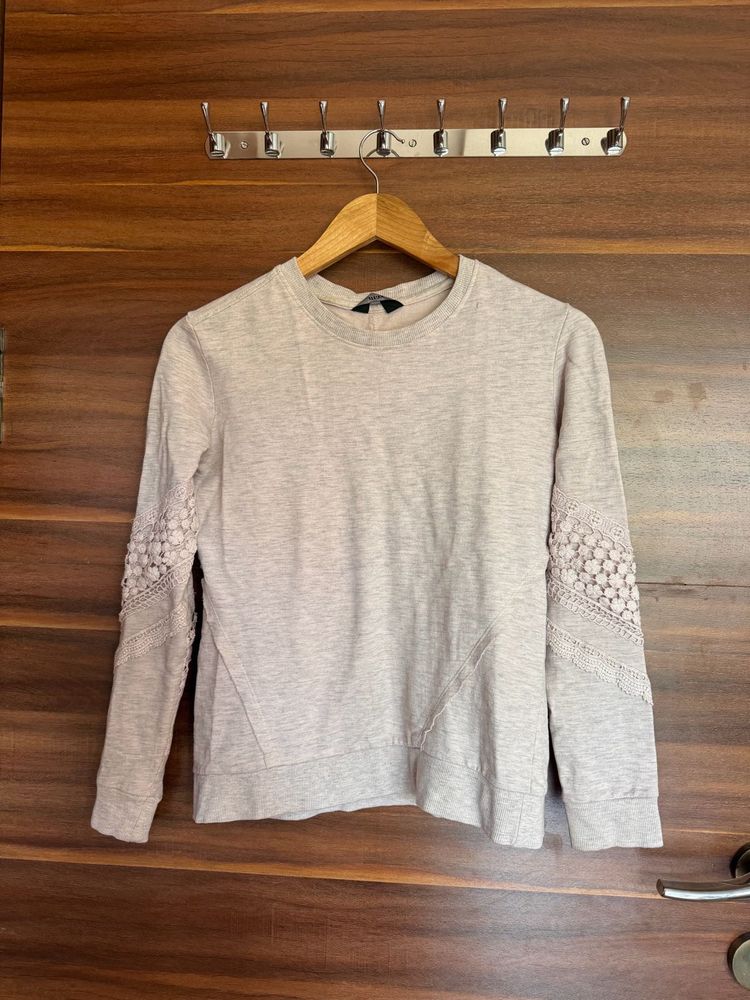 Casual Knit Sweatshirt top