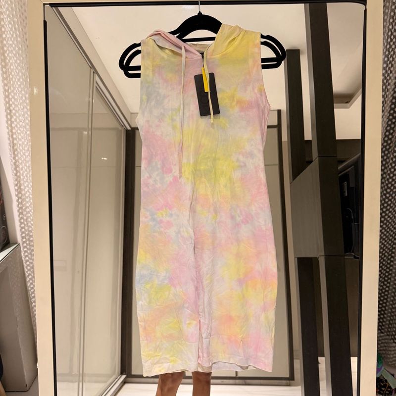 Tie-Dye Hooded Dress