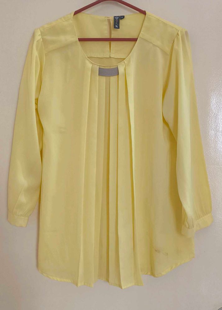 Yellow Long Sleeve Blouse