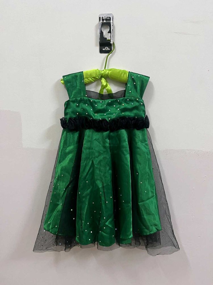 Green Party Dress