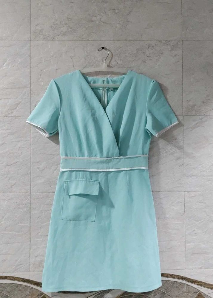Mint Green Wrap Dress