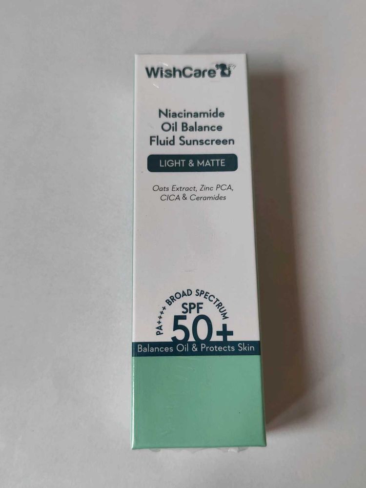 Wishcare Niacinamide Oil Balance Fluid Sunscreen