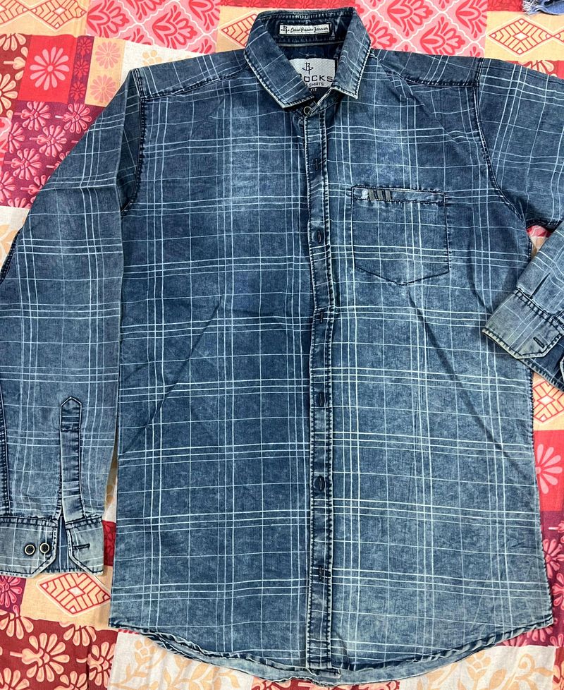 FADED STYLE MEN DENIM SHIRT