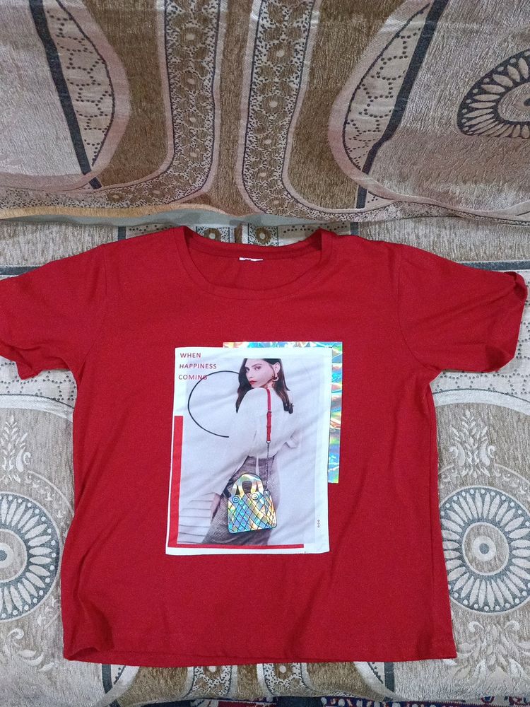 Red Crop Top Women
