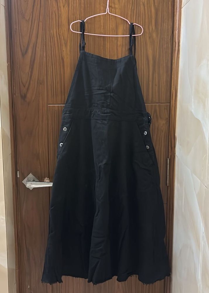 Denim Black Dress