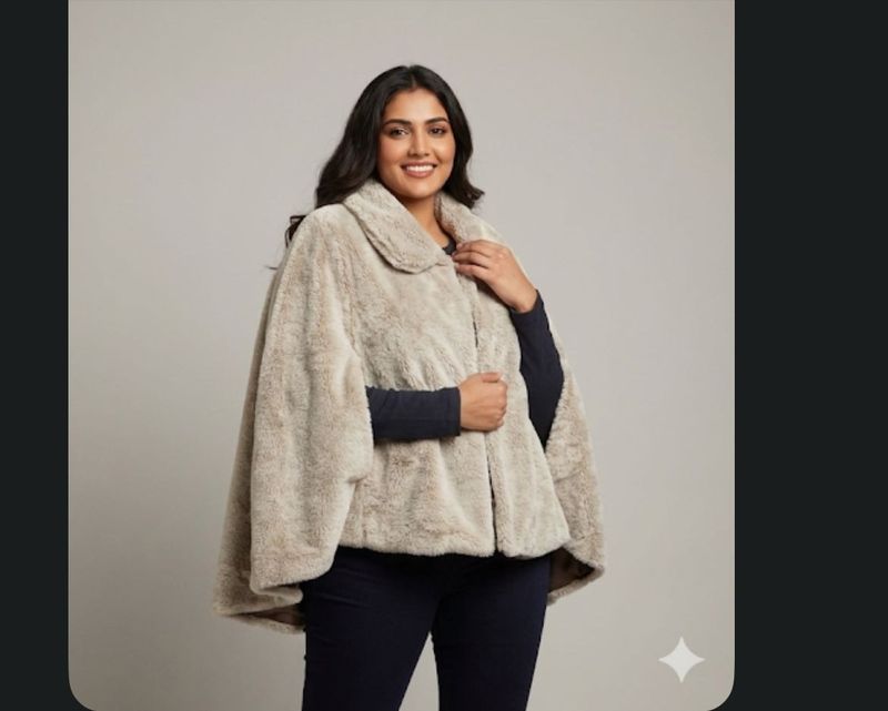 Cozy Faux Fur Cape
