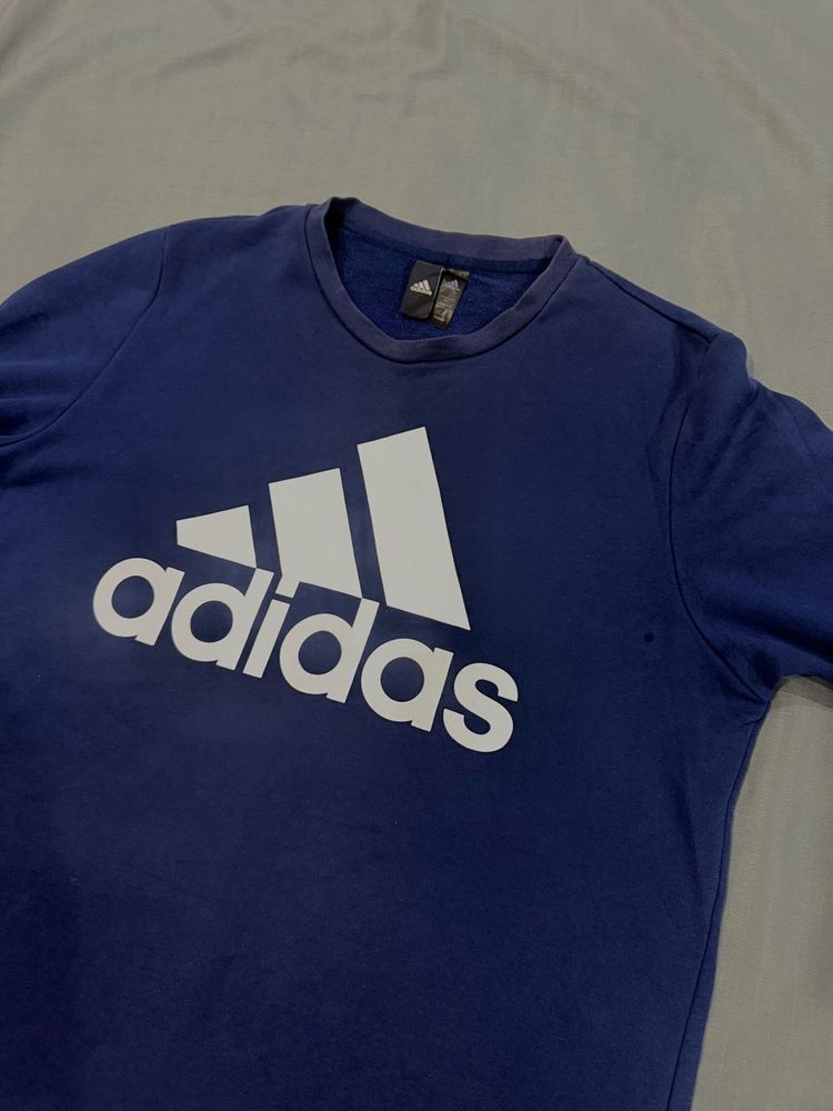 Adidas Blue Crew Neck Sweatshirt