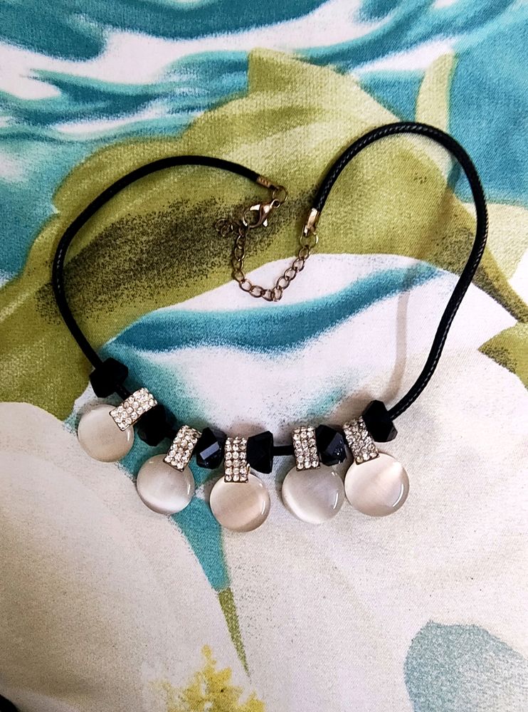 White Choker Necklace