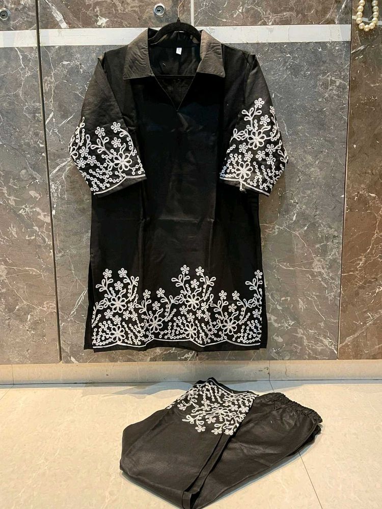 Black Kurta Set