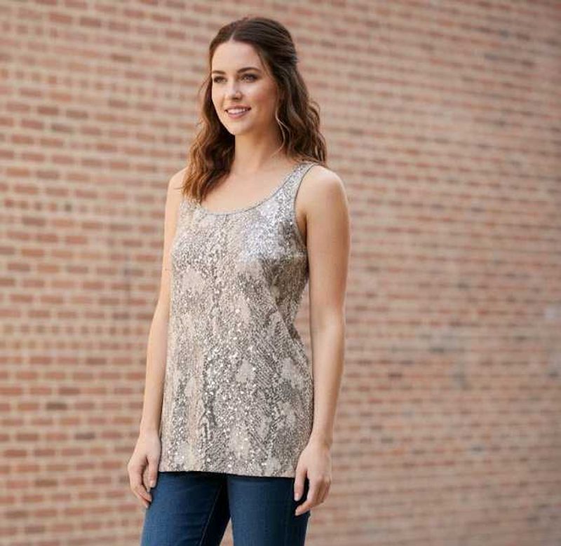 Stylish Snakeskin Tank Top