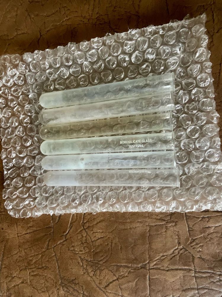 Set Of Six Borosil Test tubes