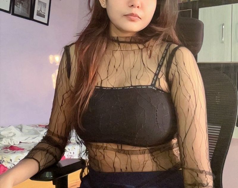 Sheer Black Top