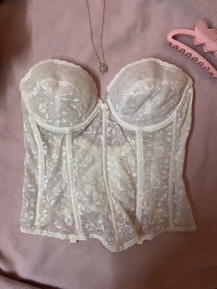 Vintage Lace Bustier Corset Top