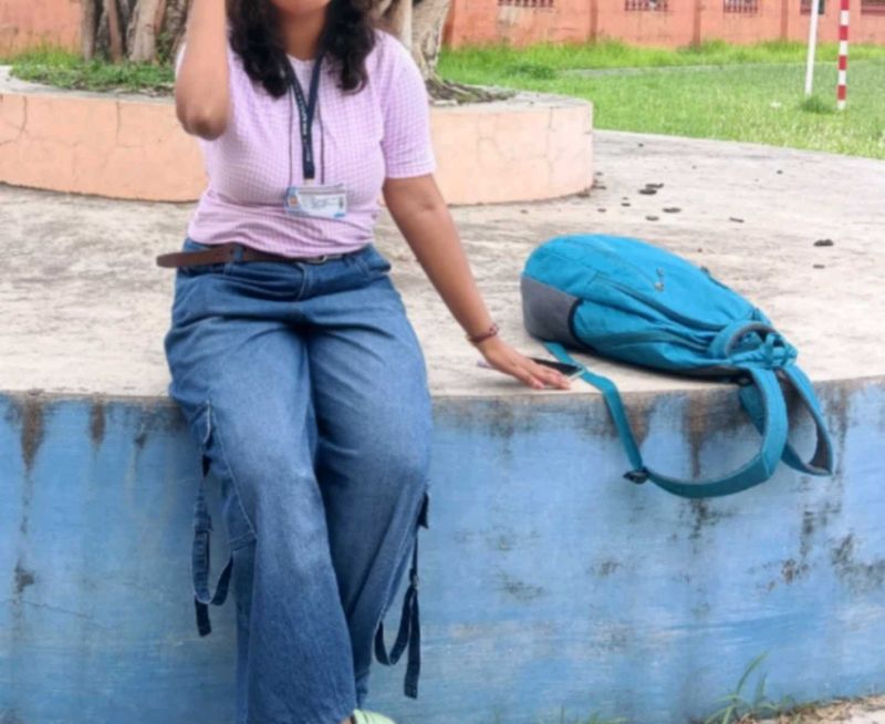 Pink Checked Top