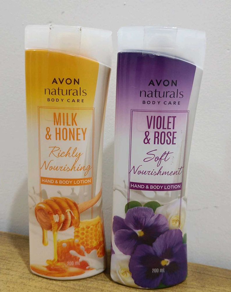 Avon Naturals Body Lotion Set of 2