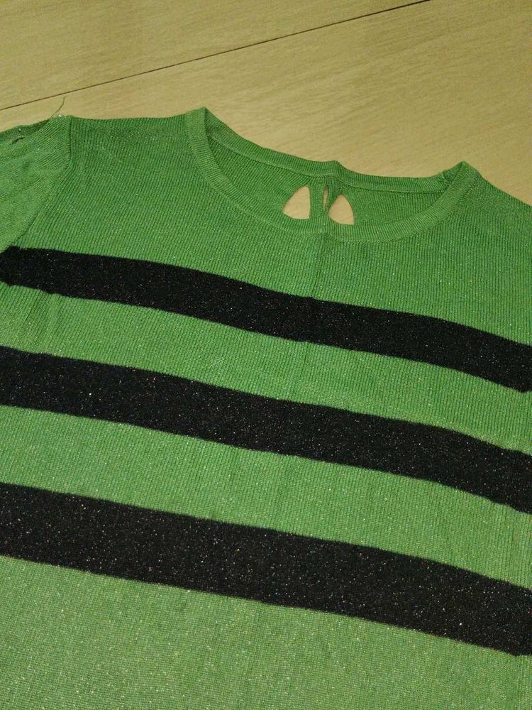 Striped Green Top