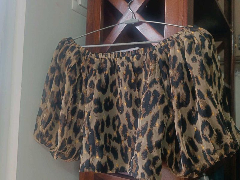 Leopard Print Crop Top