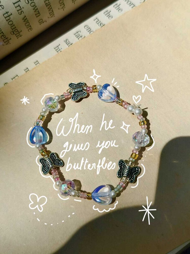 Butterfly Beaded Bracelet