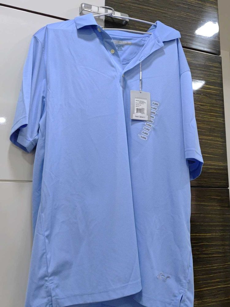 Peter Millar Polo - Light Blue, Size Large