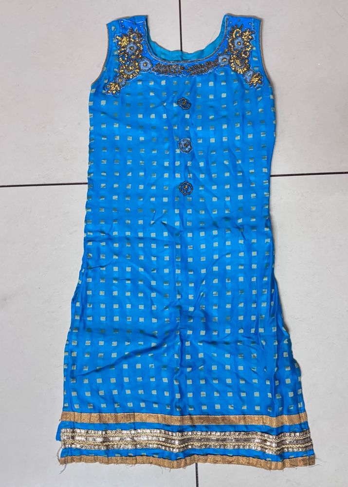 Y2K Blue Ethnic Dress