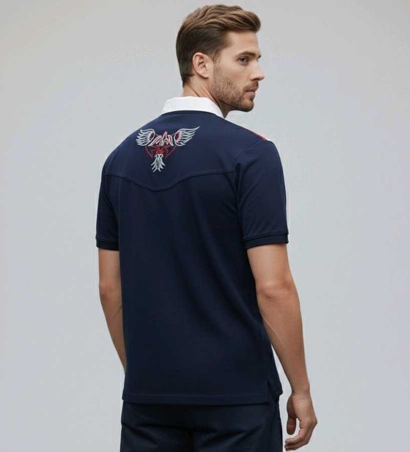 Stylish Navy Blue Polo Shirt