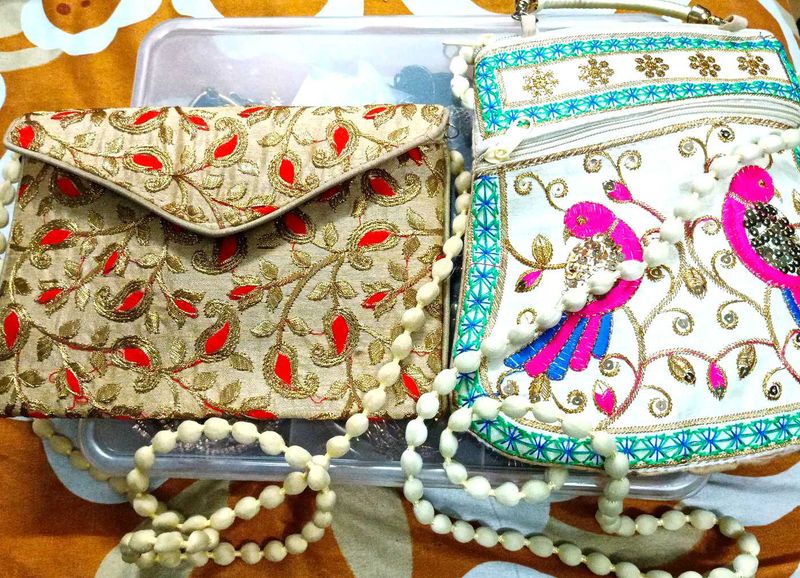 Combo Of Two Embroidery Bag