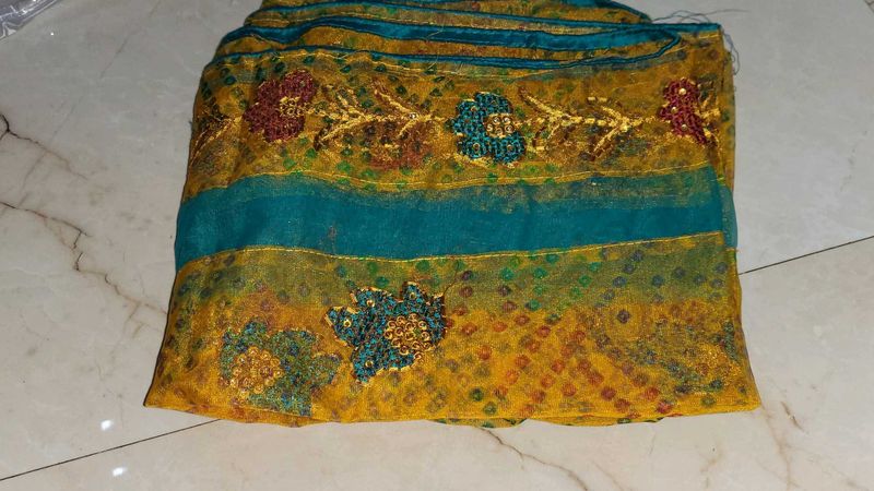Embroidered Dupatta For Haldi And Wedding