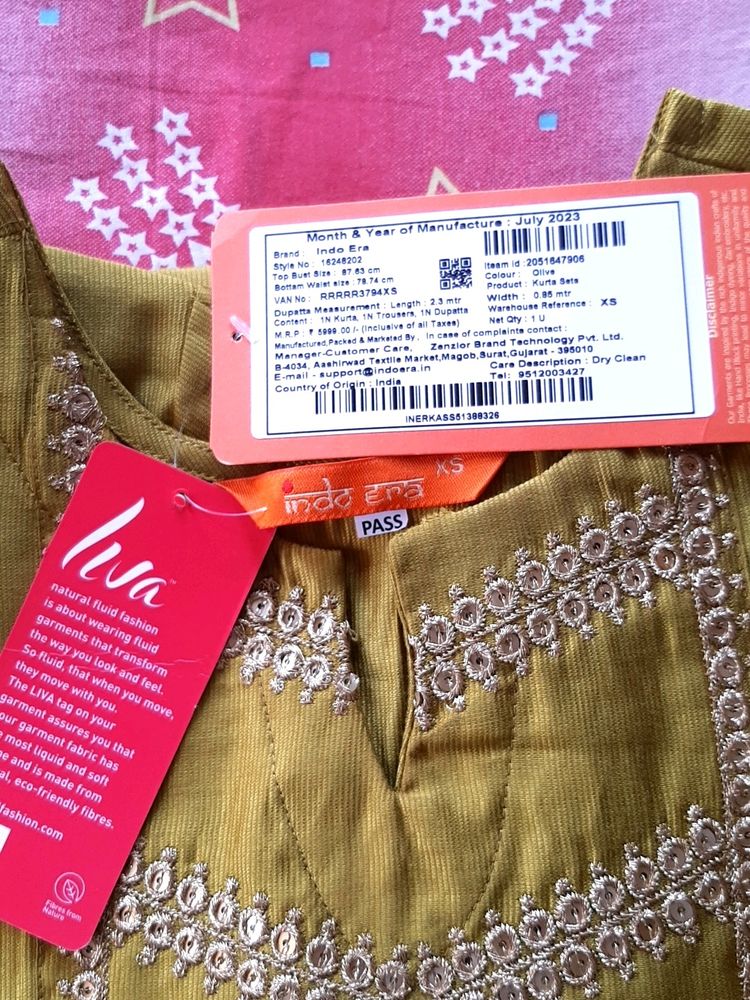 Kurti With Straight Pant And Dupatta