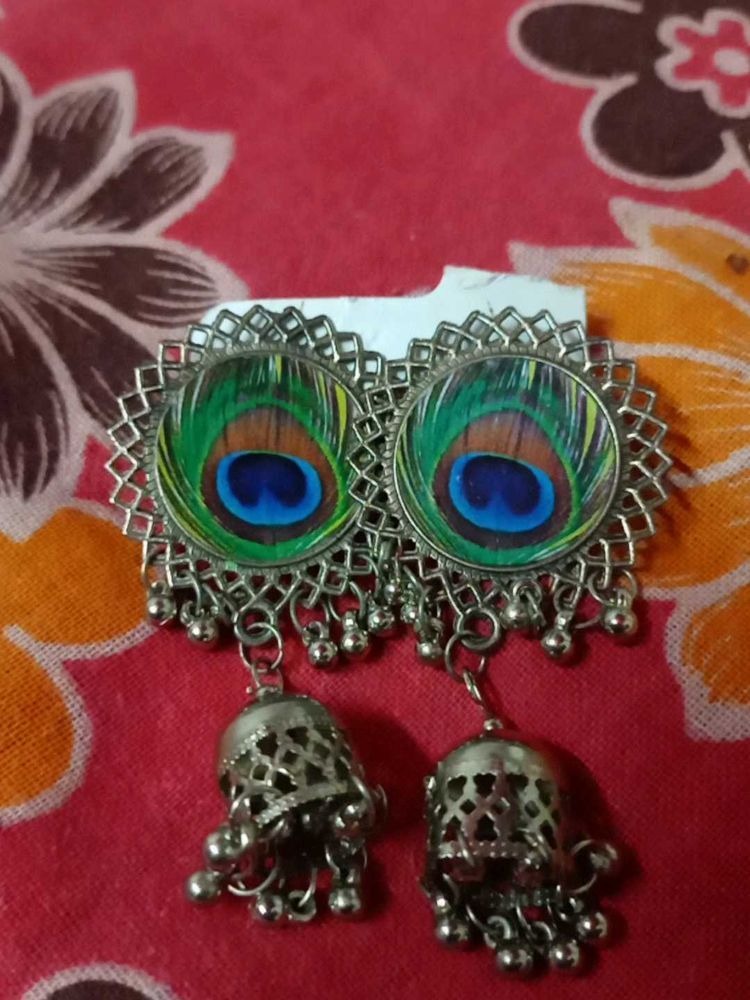 Peacock Design Earring