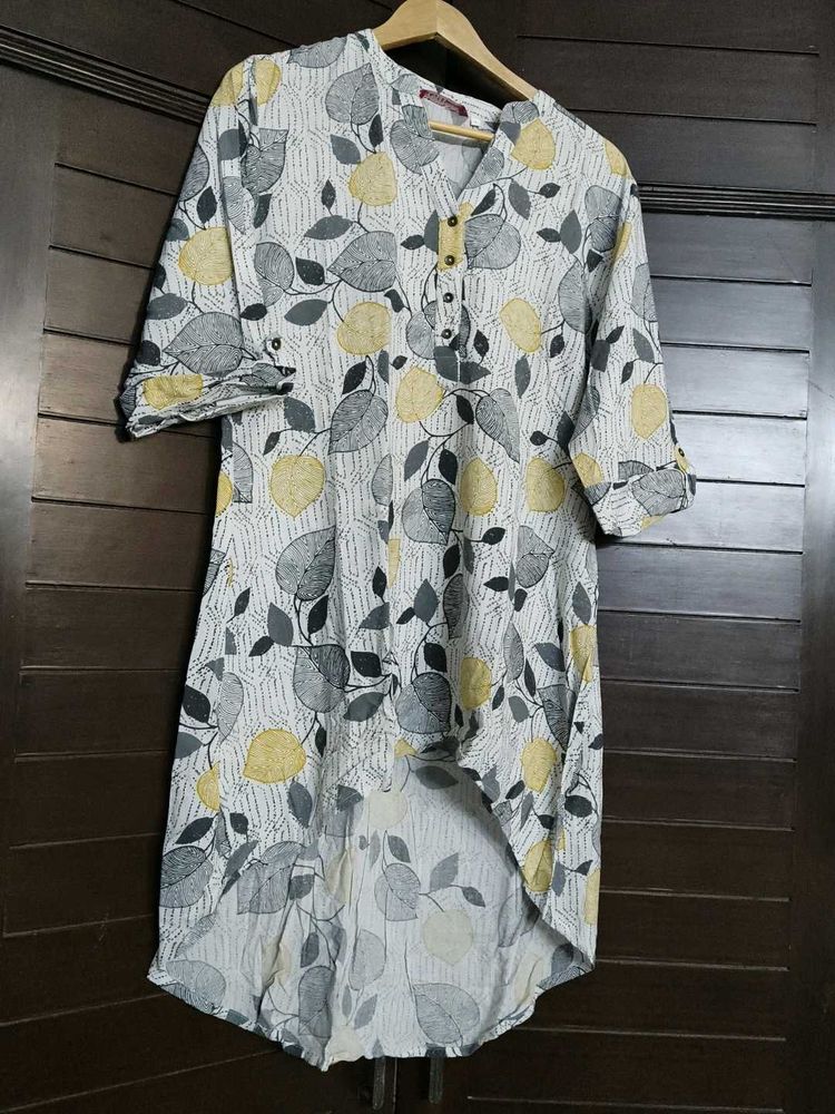 Haute Curry Women Floral Print High-Low Tunic