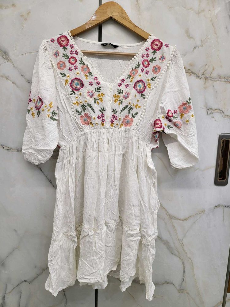 Floral Embroidered Top