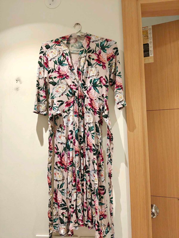 Floral Print Midi Dress