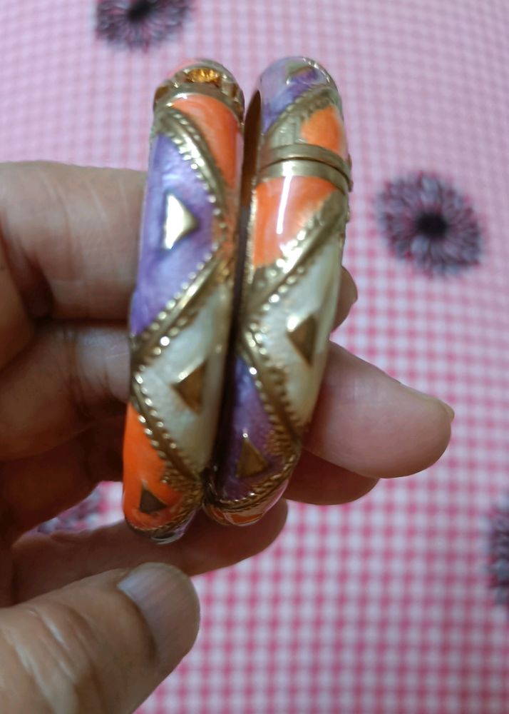 New Enamel Work Bangles, Trendy, Never Used