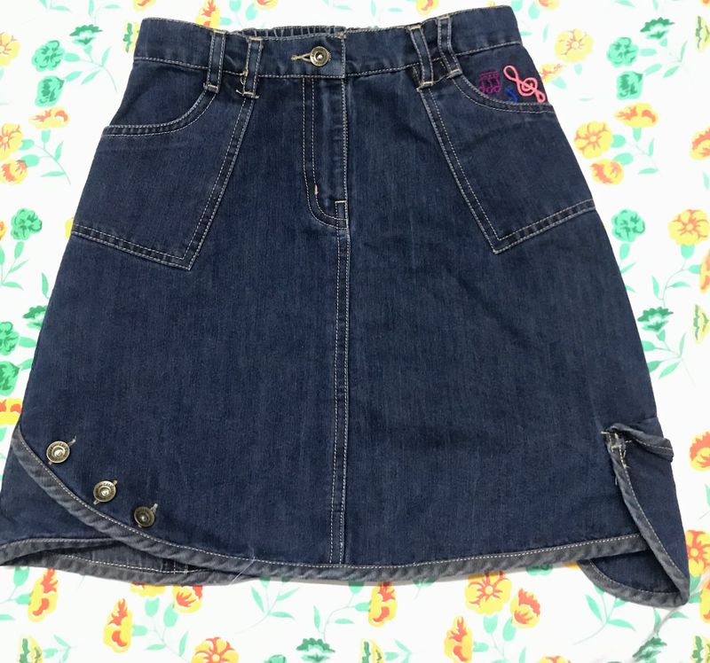 Denim Short Skirt