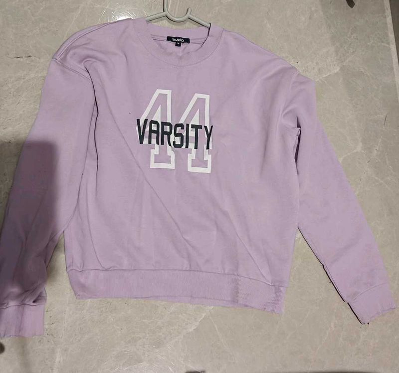 Lilac Varsity Sweatshirt