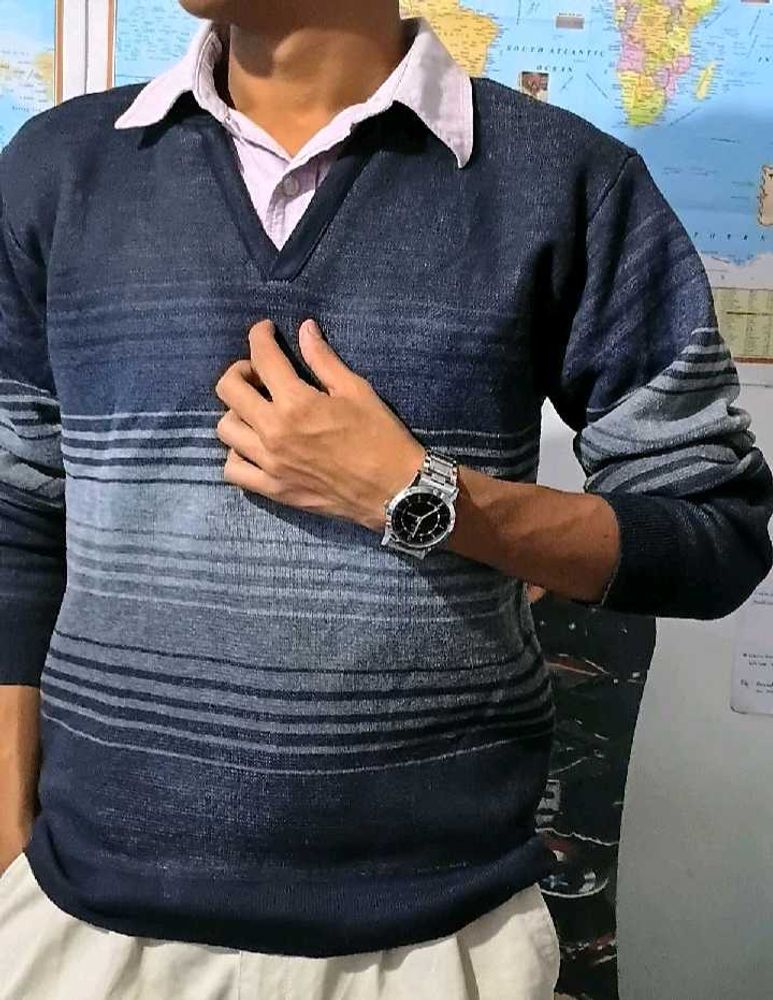 Korean Unisex V-neck Sweater