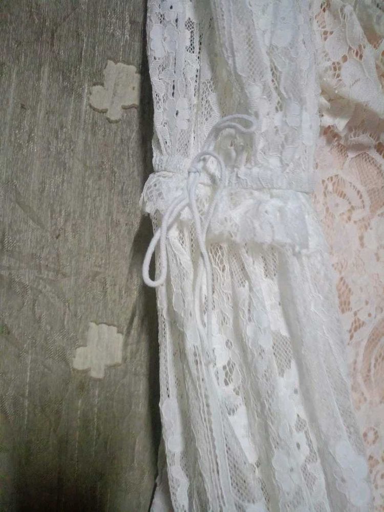 Elegant White Lace Dress
