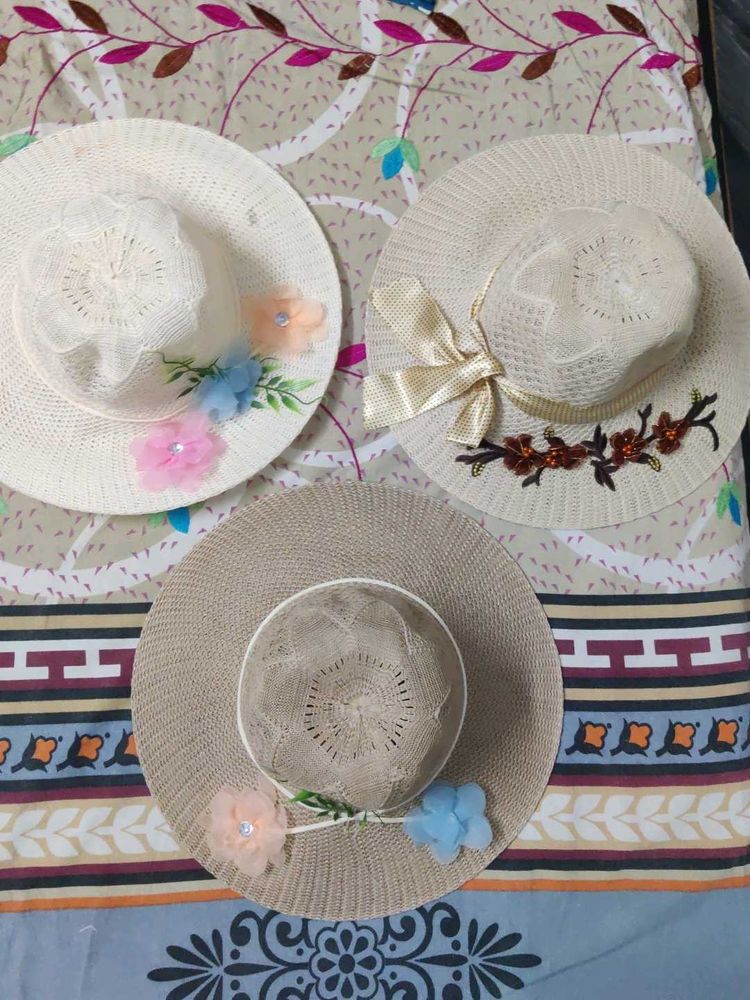 Cute Summer Hats - Set of 3+1