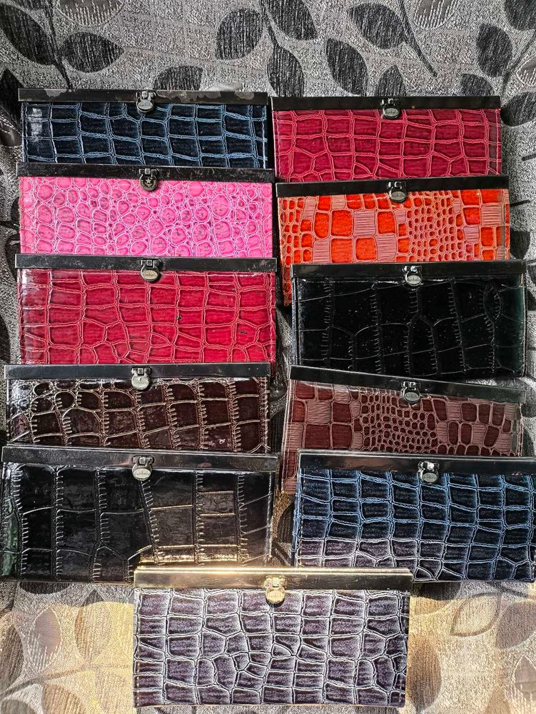 Stylish Crocodile Wallets (set of 9)