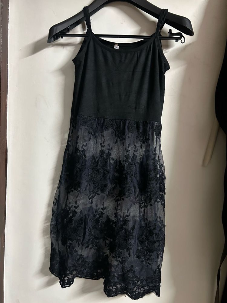 Black Lace Mini Dress