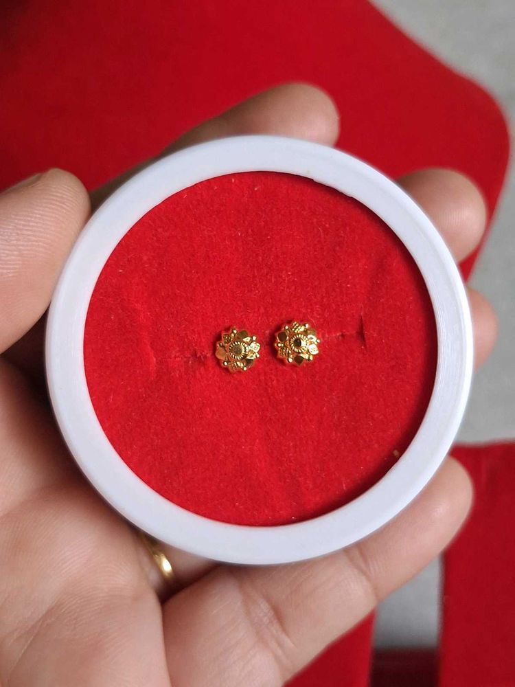Gold Stud Earrings