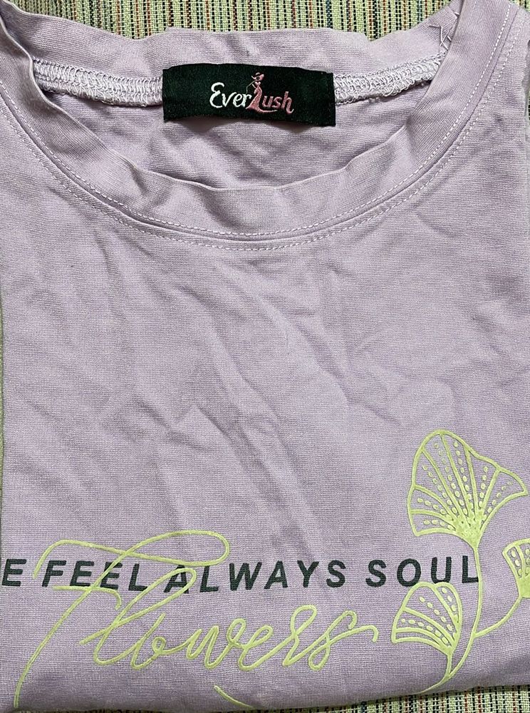 Lavender Crop Top For Women