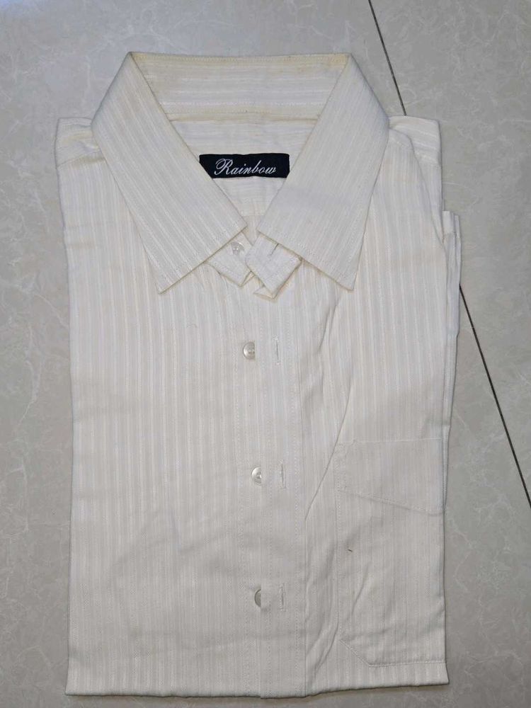 Off-white Striped Half Shirt